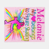 HERZ GEHÖRT ZU SKATE FLEECE BLANKET (Vorderseite (Horizontal))