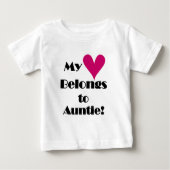 Herz gehört zu Tante-Hemden und Geschenken Baby T-shirt (Vorderseite)