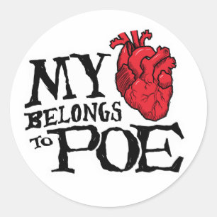 Herz gehört zum Poe Sticker