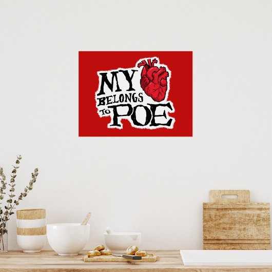 Herz gehört zum Poster (Küche)