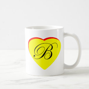 Herz Gelb B Hochzeit Einladung MUSEUM Z Kaffeetasse