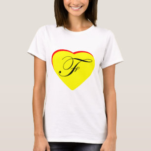 Herz Gelb F Hochzeit Einladung MUSEUM Z T-Shirt
