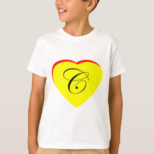 Herz Gelb Rot C Hochzeit Einladung MUSEUM Z T-Shirt