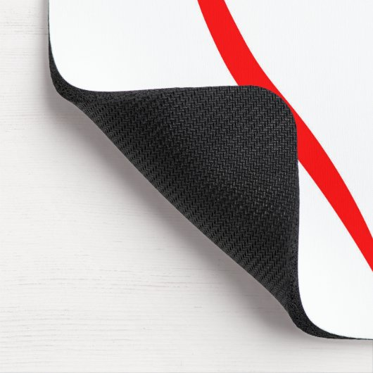 Herz gemalt auf weißem Gemüse Mousepad (Ecke)