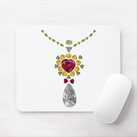 Herz Gemstone Art Mousepad (Mit Mouse)