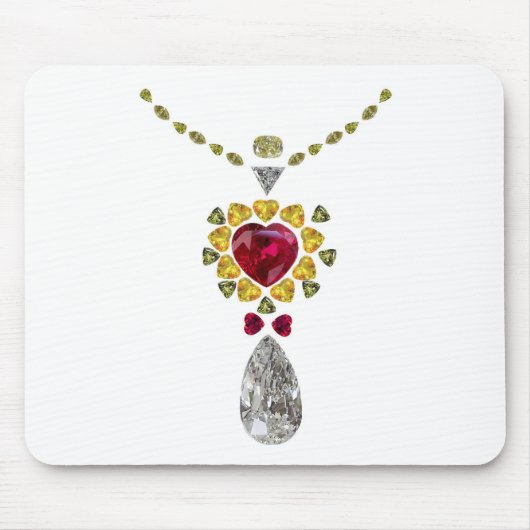 Herz Gemstone Art Mousepad (Vorne)