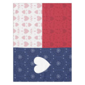 Herz Gemusterte Flagge des Staates Texas Tischdecke (Vorderseite)