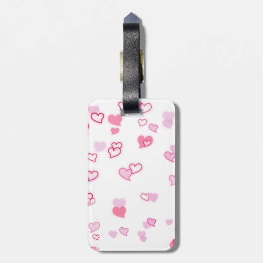 Herz Gepäckanhänger (Rückseite vertikal)