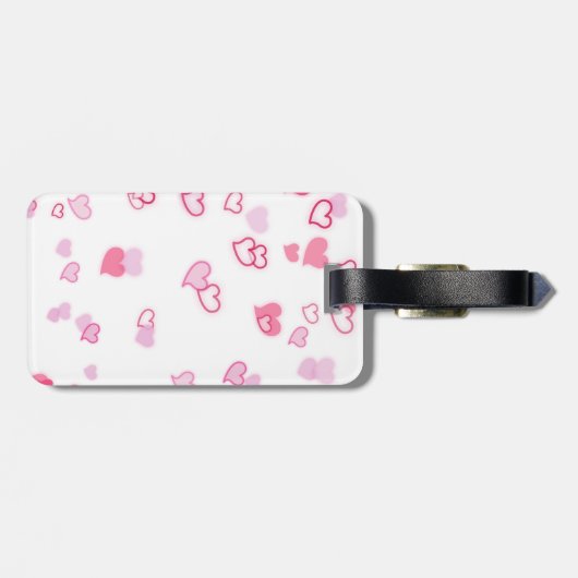 Herz Gepäckanhänger (Rückseite horizontal)