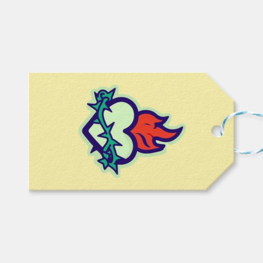 Herz Geschenkanhänger (Vorderseite (Horizontal))