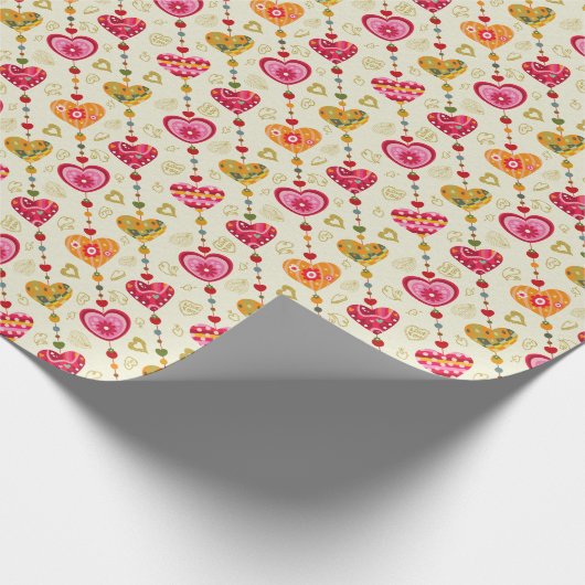 Herz Geschenkpapier (Ecke)