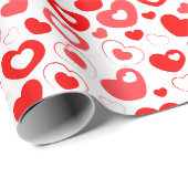 Herz Geschenkpapier (Rolleneckpunkt)