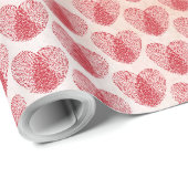 Herz Geschenkpapier (Rolleneckpunkt)