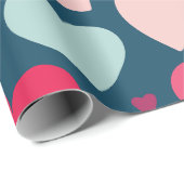 Herz Geschenkpapier (Rolleneckpunkt)