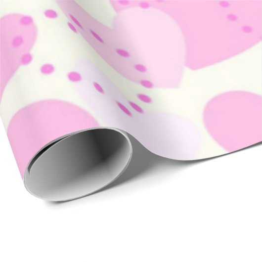 Herz Geschenkpapier (Rolleneckpunkt)