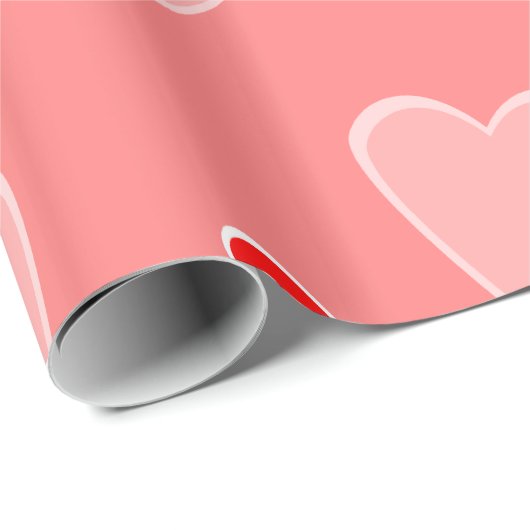 Herz Geschenkpapier (Rolleneckpunkt)