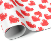 Herz Geschenkpapier (Rolleneckpunkt)