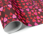 Herz Geschenkpapier (Rolleneckpunkt)