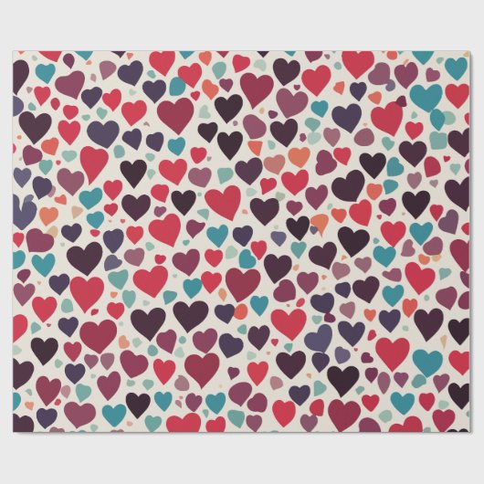 Herz Geschenkpapier (Flach)