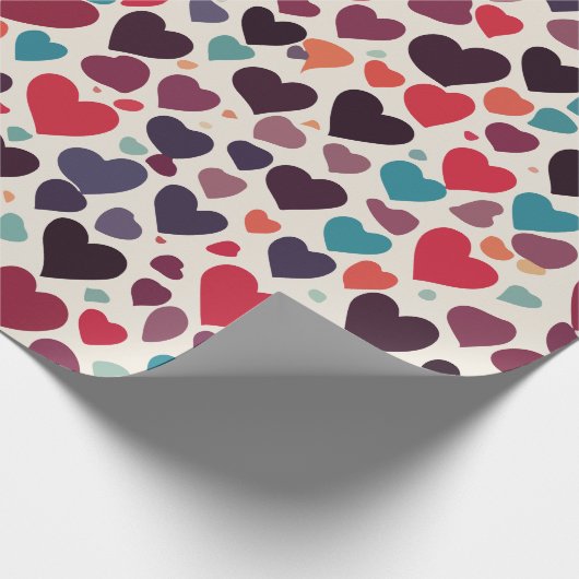 Herz Geschenkpapier (Ecke)