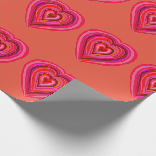 Herz Geschenkpapier (Ecke)