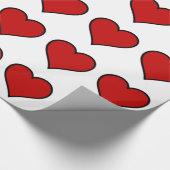 Herz Geschenkpapier (Ecke)