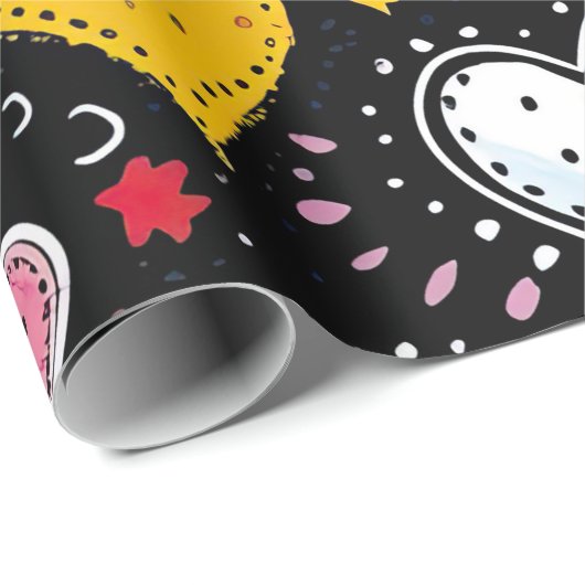 Herz Geschenkpapier (Rolleneckpunkt)