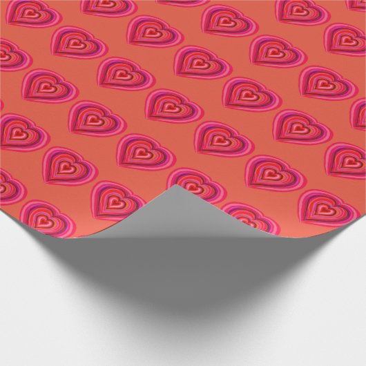 Herz Geschenkpapier (Ecke)