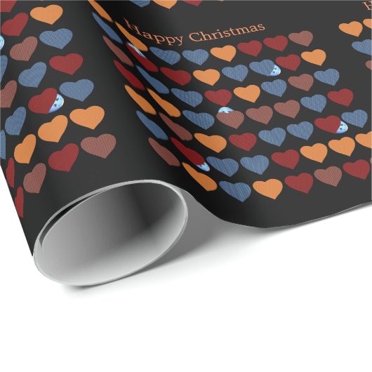 Herz Geschenkpapier (Rolleneckpunkt)