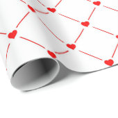 Herz Geschenkpapier (Rolleneckpunkt)