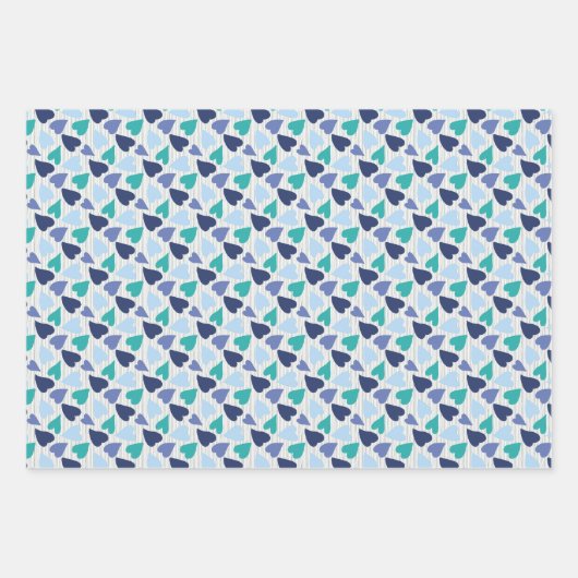 Herz Geschenkpapier Set (Vorderseite 3)