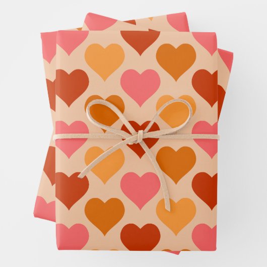 Herz Geschenkpapier Set (Beispiel)