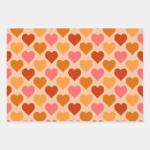 Herz Geschenkpapier Set (Vorderseite)