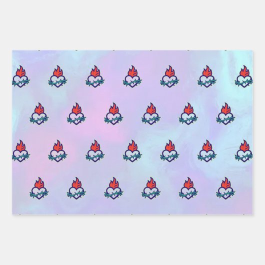 Herz Geschenkpapier Set (Vorderseite 3)