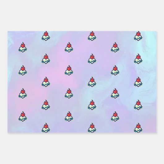 Herz Geschenkpapier Set (Vorderseite 2)