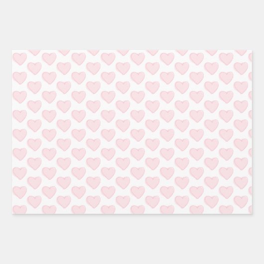 Herz Geschenkpapier Set (Vorderseite 3)