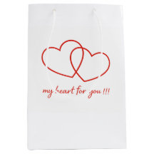Herz-Geschenktasche