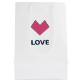 Herz-Geschenktasche Mittlere Geschenktüte (Rückseite)