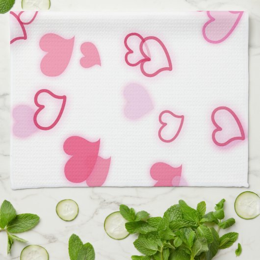 Herz Geschirrtuch (Gefaltet)