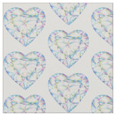 Herz geschnitten Rautenstoff Wasserfarbstoff Stoff (Nahaufnahme)