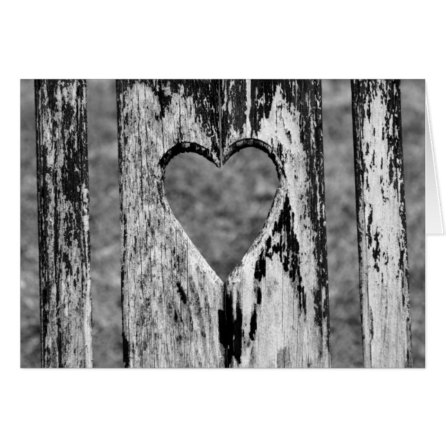 Herz geschnitzt Holzstuhl hinten (Vorderseite (Horizontal))