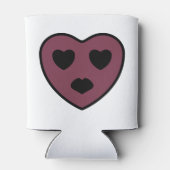 Herz-Gesicht-Pout Dosenkühler (Rückseite)