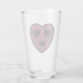 Herz-Gesicht-Pout Glas (Rückseite)