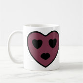 Herz-Gesicht-Pout Kaffeetasse (Links)