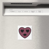 Herz-Gesicht-Pout Magnet (In Situ (Geschirrspüler))