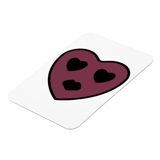 Herz-Gesicht-Pout Magnet (Linke Seite)