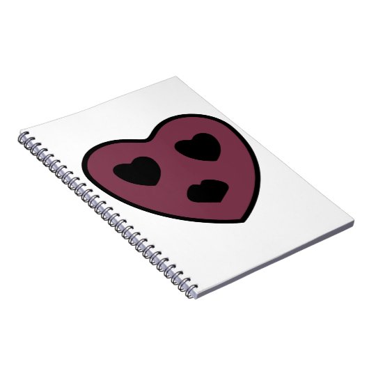 Herz-Gesicht-Pout Notizblock (Rechte Seite)