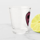 Herz-Gesicht-Pout Schnapsglas (Links)