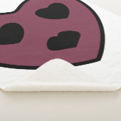 Herz-Gesicht-Pout Sherpadecke (3/4)