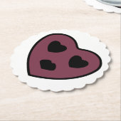 Herz-Gesicht-Pout Untersetzer (angewinkelt)